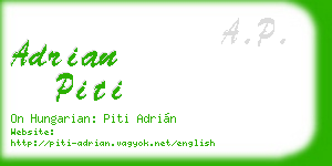 adrian piti business card